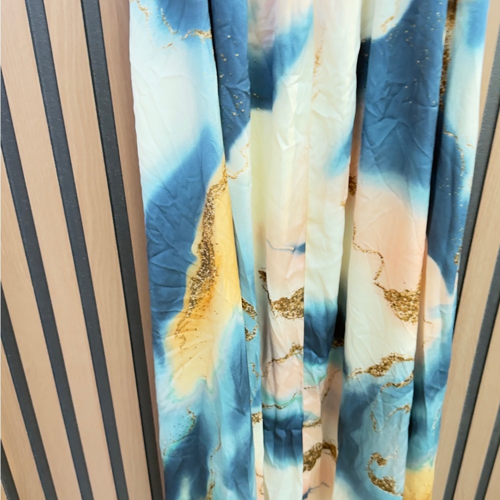 NWT LUXXEL Elegant‎ Multicolor Maxi Dress SZ S - Picture 8 of 13